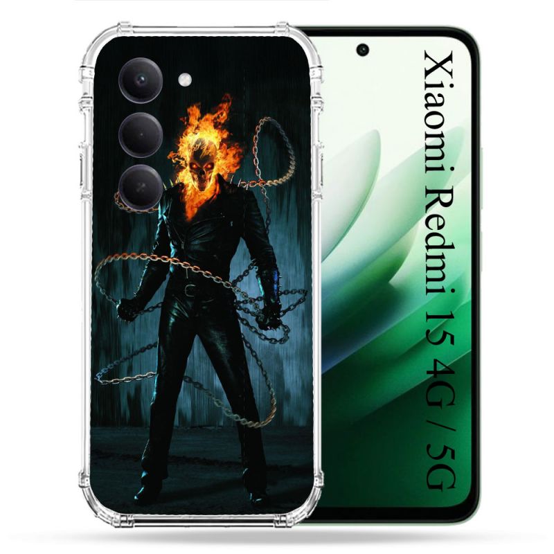 Coque Renforcée Pour Xiaomi Redmi 15 4G Ghost Rider