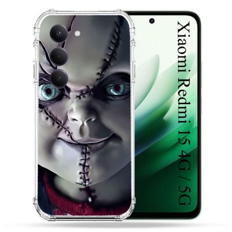Coque Renforcée Pour Xiaomi Redmi 15 4G Horreur Chucky Cicatrice