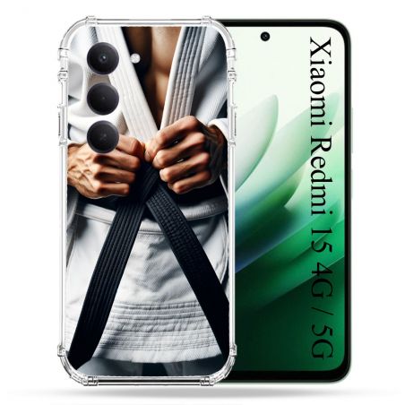Coque Renforcée Pour Xiaomi Redmi 15 4G Kimono Ceinture