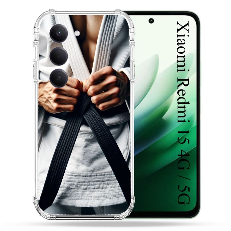 Coque Renforcée Pour Xiaomi Redmi 15 4G Kimono Ceinture