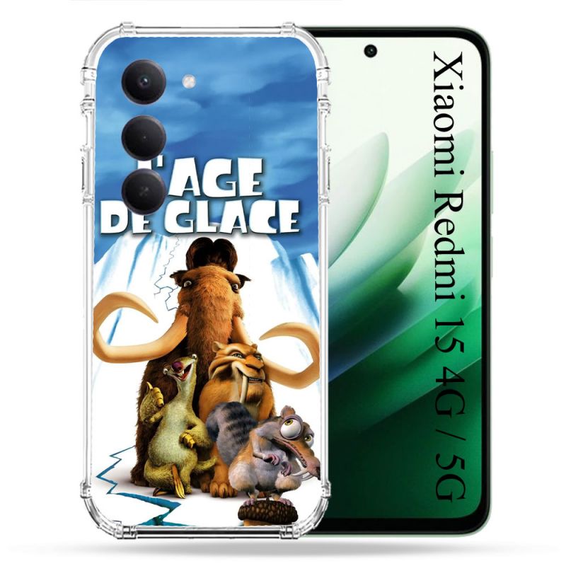 Coque Renforcée Pour Xiaomi Redmi 15 4G L'âge de Glace Affiche