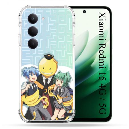 Coque Renforcée Pour Xiaomi Redmi 15 4G Manga Assassination Classroom Kuro Trio