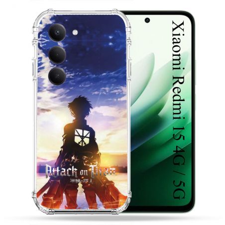 Coque Renforcée Pour Xiaomi Redmi 15 4G Manga Attaque Titans Soleil