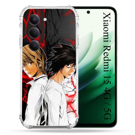 Coque Renforcée Pour Xiaomi Redmi 15 4G Manga Death Note Duo
