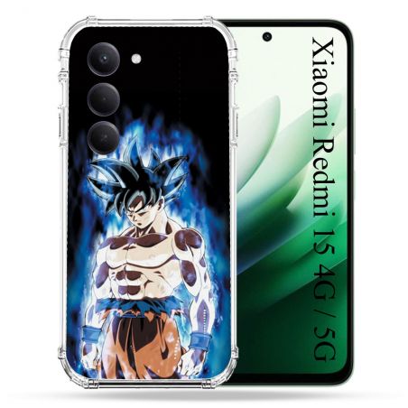 Coque Renforcée Pour Xiaomi Redmi 15 4G Manga Dragon Ball Sangoku Noir