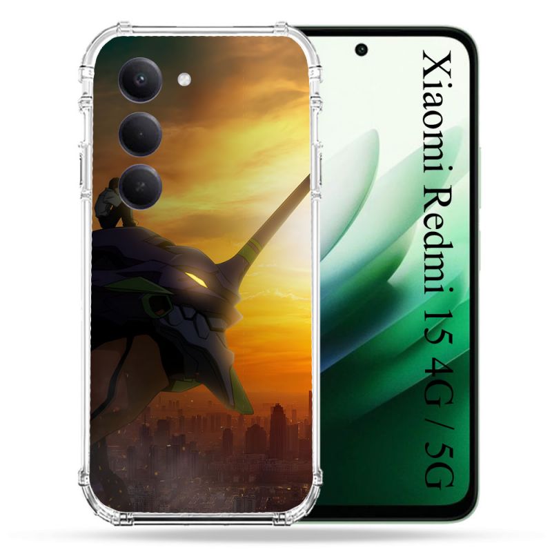 Coque Renforcée Pour Xiaomi Redmi 15 4G Manga Evangelion