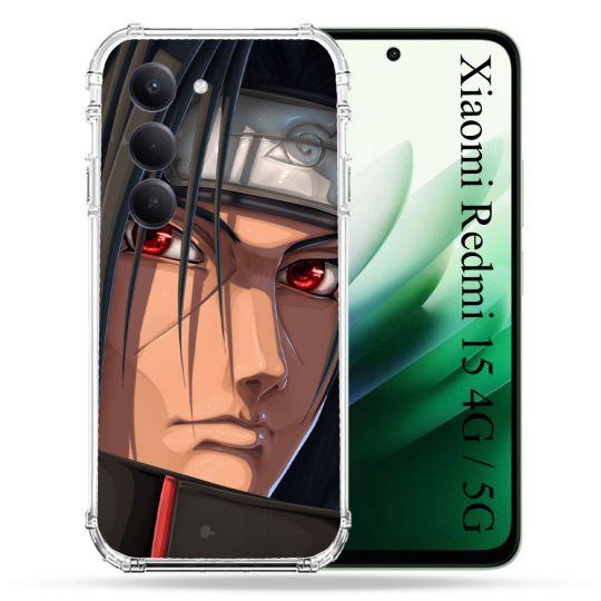 Coque Renforcée Pour Xiaomi Redmi 15 4G Manga Naruto Itachi Visage