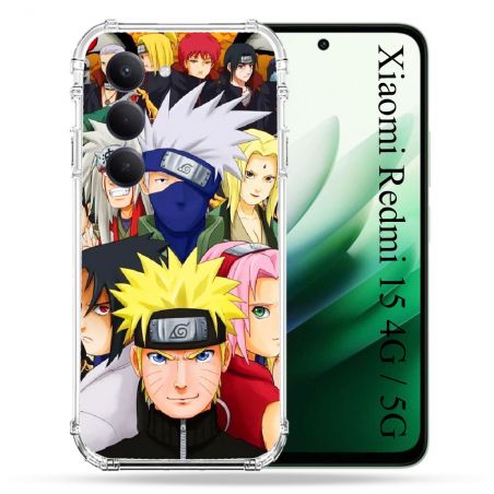 Coque Renforcée Pour Xiaomi Redmi 15 4G Manga Naruto Team