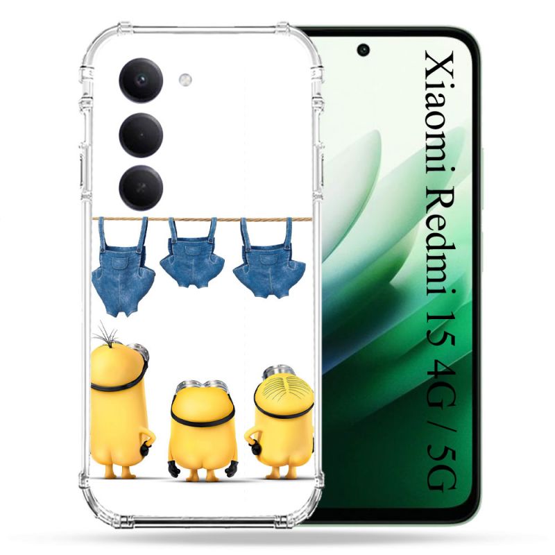 Coque Renforcée Pour Xiaomi Redmi 15 4G Minions Nus