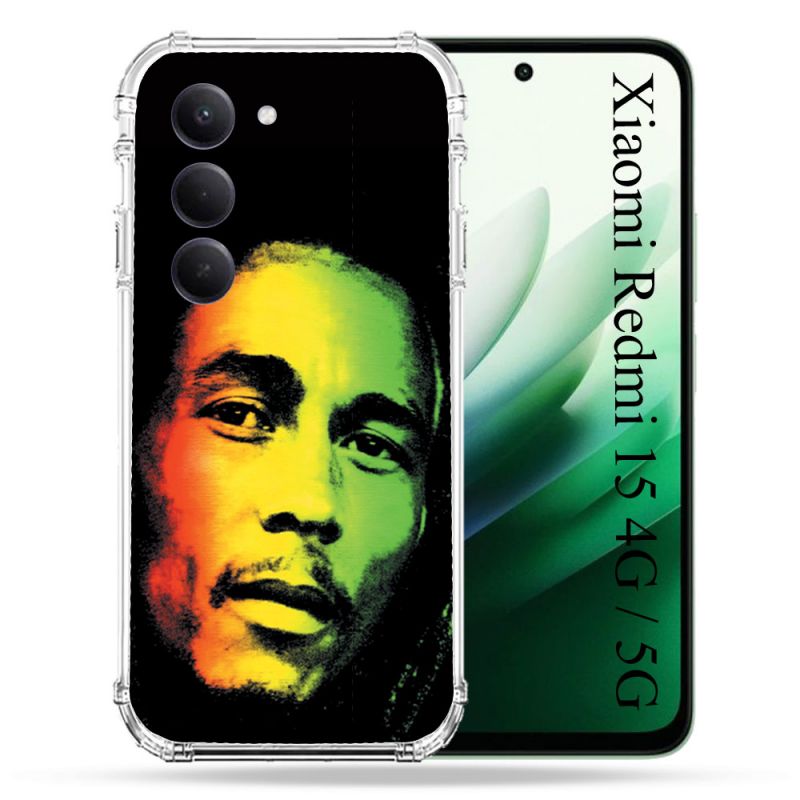 Coque Renforcée Pour Xiaomi Redmi 15 4G Musique Bob Marley 2