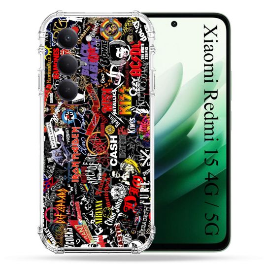 Coque Renforcée Pour Xiaomi Redmi 15 4G Musique Rock Groupe