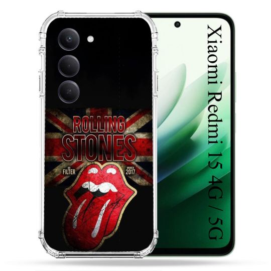 Coque Renforcée Pour Xiaomi Redmi 15 4G Musique Rolling Stones