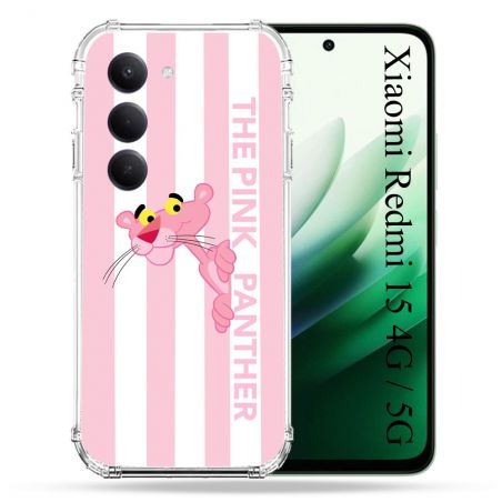 Coque Renforcée Pour Xiaomi Redmi 15 4G Panthere Rose
