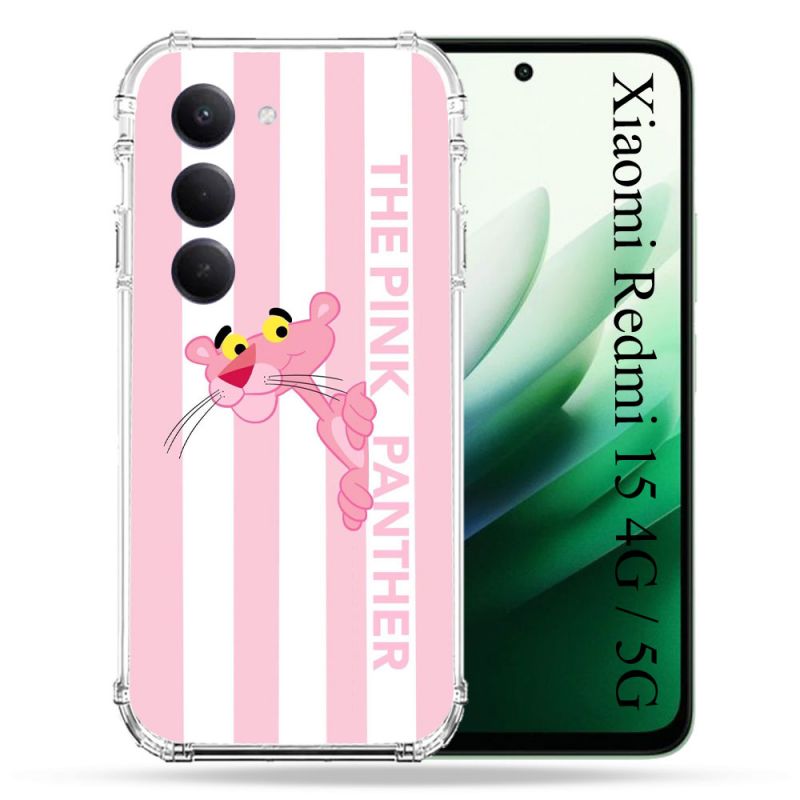 Coque Renforcée Pour Xiaomi Redmi 15 4G Panthere Rose
