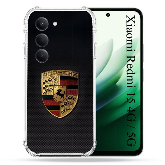 Coque Renforcée Pour Xiaomi Redmi 15 4G Porsche Carbone