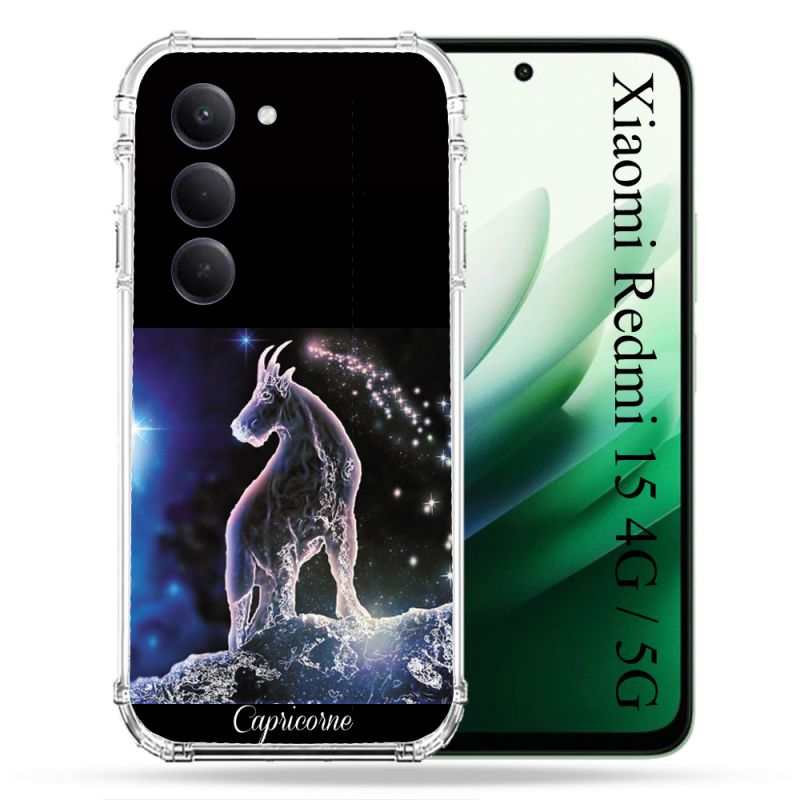 Coque Renforcée Pour Xiaomi Redmi 15 4G Signe Zodiaque 2 Capricorne