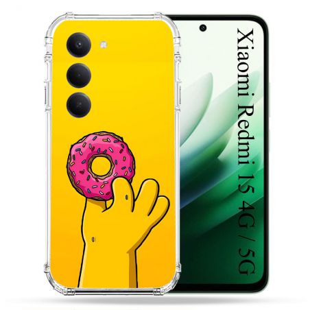 Coque Renforcée Pour Xiaomi Redmi 15 4G Simpson Donuts