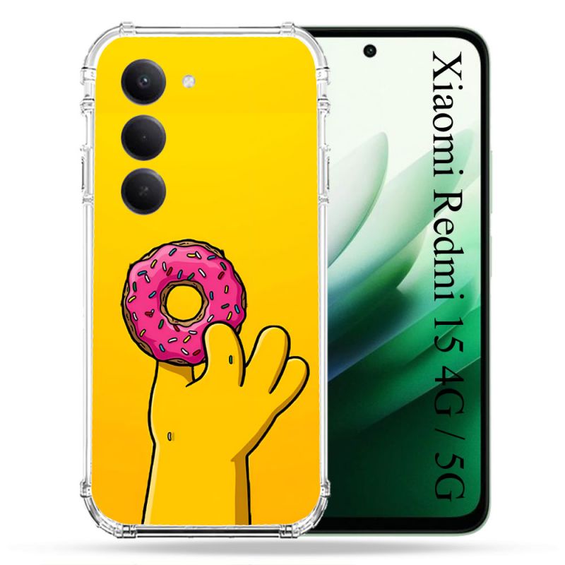 Coque Renforcée Pour Xiaomi Redmi 15 4G Simpson Donuts
