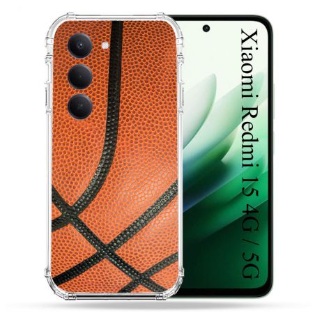Coque Renforcée Pour Xiaomi Redmi 15 4G Sport Ballon Basket