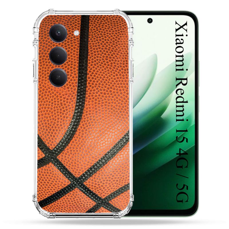 Coque Renforcée Pour Xiaomi Redmi 15 4G Sport Ballon Basket