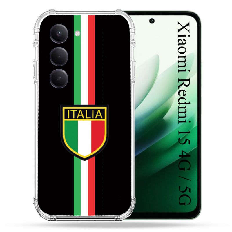 Coque Renforcée Pour Xiaomi Redmi 15 4G Voyage Italie 3 Noir