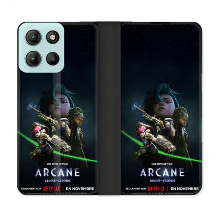 Housse cuir portefeuille Pour Motorola G15 Arcane Affiche