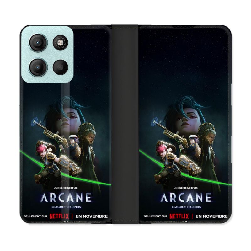Housse cuir portefeuille Pour Motorola G15 Arcane Affiche
