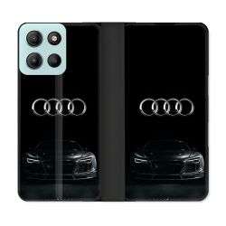 Housse cuir portefeuille Pour Motorola G15 Audi