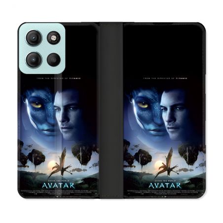 Housse cuir portefeuille Pour Motorola G15 Avatar