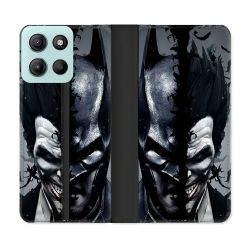 Housse cuir portefeuille Pour Motorola G15 Batman Joker