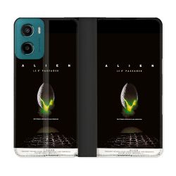 Housse cuir portefeuille Pour Motorola G05 / E15 Alien Affiche