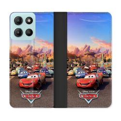 Housse cuir portefeuille Pour Motorola G15 Cars Affiche