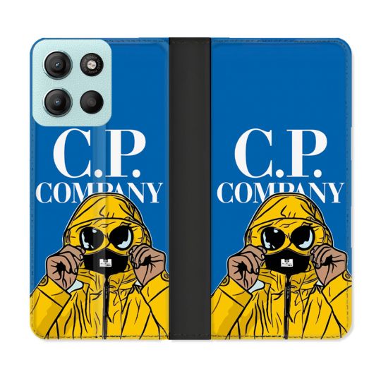 Housse cuir portefeuille Pour Motorola G15 CP Company