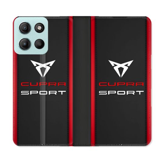 Housse cuir portefeuille Pour Motorola G15 Cupra
