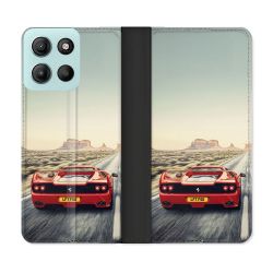Housse cuir portefeuille Pour Motorola G15 Ferrari F50