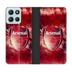 Housse cuir portefeuille Pour Motorola G15 Foot Arsenal