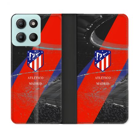 Housse cuir portefeuille Pour Motorola G15 Foot Athletico Madrid