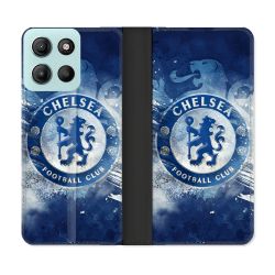 Housse cuir portefeuille Pour Motorola G15 Foot Chelsea