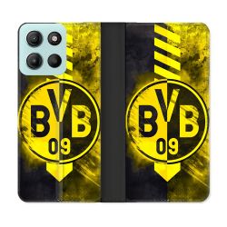 Housse cuir portefeuille Pour Motorola G15 Foot Dortmund