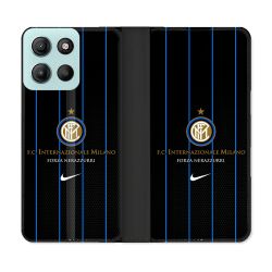 Housse cuir portefeuille Pour Motorola G15 Foot Inter Milan