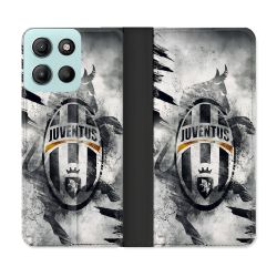 Housse cuir portefeuille Pour Motorola G15 Foot Juventus Turin