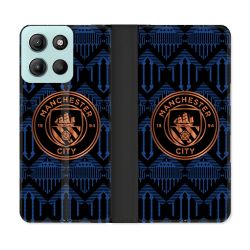 Housse cuir portefeuille Pour Motorola G15 Foot Manchester City