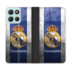 Housse cuir portefeuille Pour Motorola G15 Foot Real Madrid