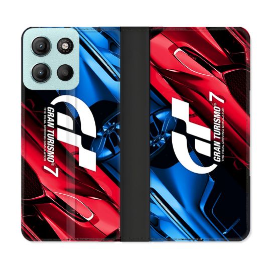 Housse cuir portefeuille Pour Motorola G15 Gran Turismo
