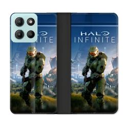 Housse cuir portefeuille Pour Motorola G15 Halo