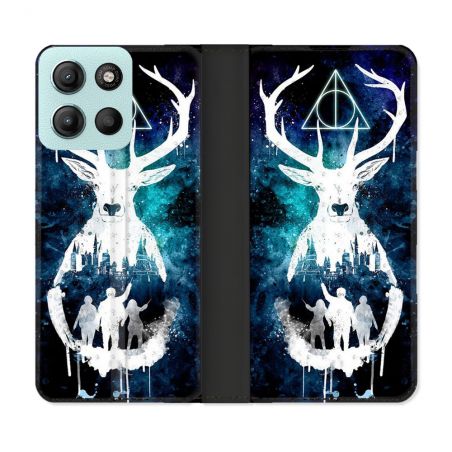 Housse cuir portefeuille Pour Motorola G15 Harry Potter Patronome
