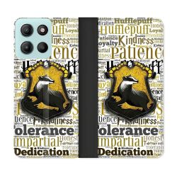 Housse cuir portefeuille Pour Motorola G15 Harry Potter Poursouffle