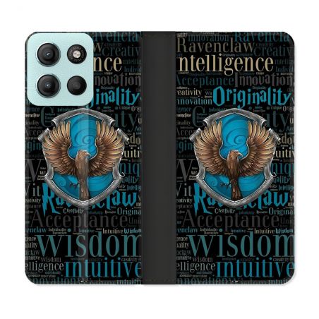 Housse cuir portefeuille Pour Motorola G15 Harry Potter Serdaigle