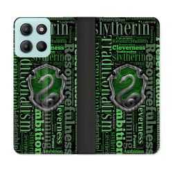Housse cuir portefeuille Pour Motorola G15 Harry Potter Serpentar