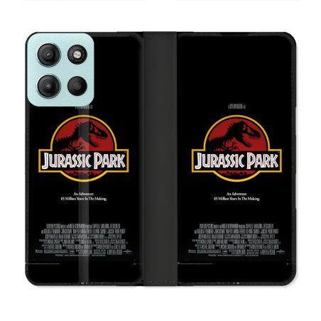 Housse cuir portefeuille Pour Motorola G15 Jurassic Park Affiche